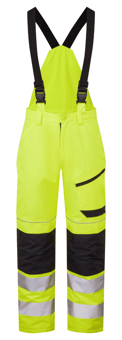 picture of Supertouch System Hi-Vis Eco Thermal Waterproof Yellow/Navy Trouser - ST-SYS810-YN - (LP)