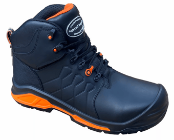 picture of FAIRBANKS Metal Free Waterproof Hiker Boot Black/Orange S3 HRO SRC - BN-RT1BO