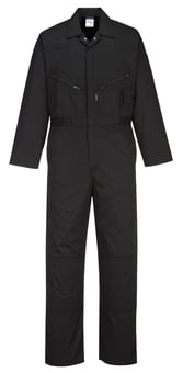 Picture of Portwest - C815 - Portwest Kneepad Coverall - Black - PW-C815BKR - (DISC-R)