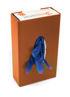 picture of Detectable Wall Mountable Enclosed Dispenser - Orange - [DT-451-A156-P08]