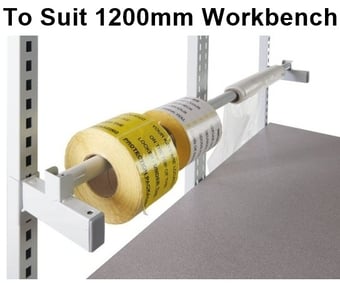 picture of QMP Above Bench Roll Rolder to Suit 1200mm Workbench - Light Grey - [QM-BGPAR12AXXXX]