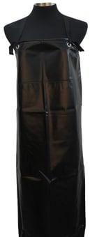 Picture of Heavy Duty Black PVC Apron - 48 x 36 Inches - Complete with Ties - [UC-AP/PV-48X36-BLK+TIES]