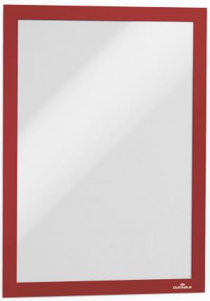 picture of Durable Self-adhesive Infoframe Duraframe Red A4 - 236 x 323mm - Single - [DL-489903]