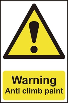 picture of Spectrum Warning Anti Climb Paint - PVC 200 x 300mm - SCXO-CI-1113