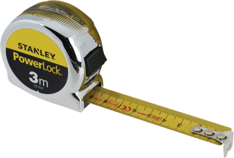 picture of Stanley Tools - PowerLock® Classic Pocket Tape 3m (Width 19mm) - [TB-STA033522]