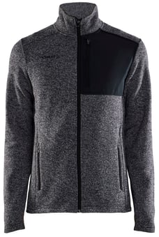 picture of Craft Men's ADV Explore Heavy Fleece Jacket - Black Melange - BT-CR1912218-998000