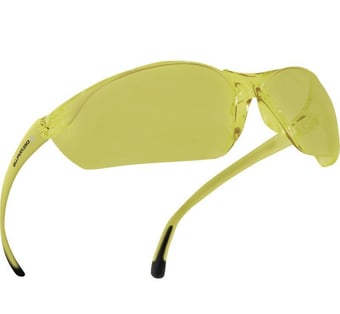 Picture of Delta Plus Meia Yellow - Single Lens Polycarbonate Glasses - [LH-MEIAJA]