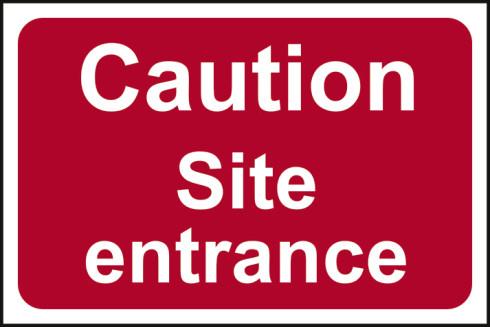 picture of Spectrum Caution Site Entrance – RPVC 600 x 450mm – [SCXO-CI-14578]