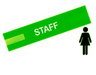 Picture of Lime Green - Ladies Pre Printed Arm band - Staff - 10cm x 45cm - Single - [IH-ARMBAND-G-STA-W-S]