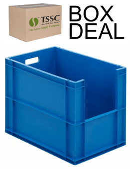 picture of BiGDUG Euro Stacking Pick Bin - 450h x 400w x 600d mm - 84L - Blue - Box Deal of 10 - [IH-BDU-BNBPB4644B] - (LP)