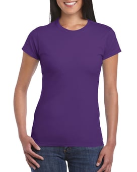picture of Gildan 64000L  Softstyle® Ladies T-Shirt - BT-64000L-PURPLE
