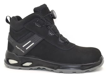 picture of Rugged Terrain Tarpon Black Leather Metal Free Spin-On Trainer Boot - S3S FO SR ESD - BN-RT290BS