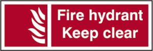 Picture of Spectrum Fire Hydrant Keep Clear - RPVC 300 x 100mm - SCXO-CI-12335