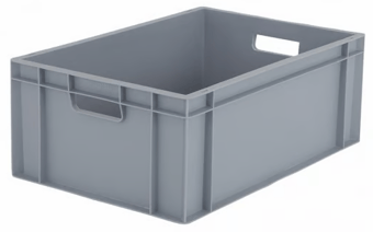 Picture of BiGDUG Euro Stacking Box - 230h x 400w x 600d mm - 42L - Grey - Box Deal of 10 - [IH-BDU-BNB4622G] - (LP)