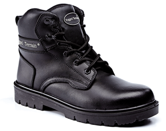 Picture of Rugged Terrain Black Leather Derby Boots S3 SRC - BN-RT530B