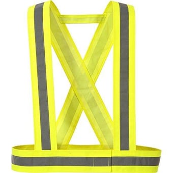 picture of Portwest - Yellow Hi-Vis Strap Waist and Shoulder Band Width 75mm - [PW-HV55YER]