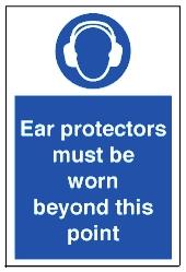 Picture of Ear Protection Sign - 200 x 300Hmm - Rigid Plastic - [AS-MA83-RP]