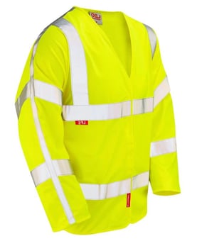 Picture of LEO - Parkham - Yellow Hi-Vis Long Sleeved Waistcoat - LE-S11-Y