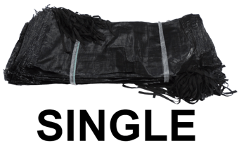 picture of Heavy Duty Woven Polypropylene Sandbags - Black - Unfilled - Sold as SINGLE - 33x79 cm - [JD-PPSB003IMP]