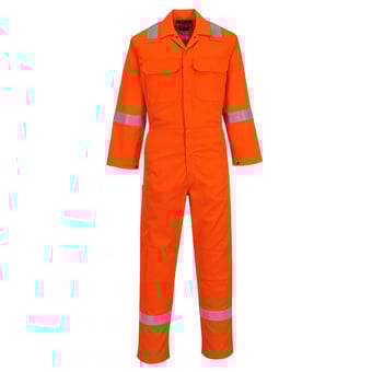 Picture of Portwest - Orange Bizweld Iona FR Coverall - Tall Leg - PW-BIZ5ORT
