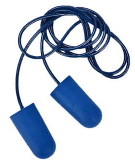 Picture of DTS Protect MD Corded Ear Plugs - Blue - Classic Shape - Box of 100 - [DTS-7230S]