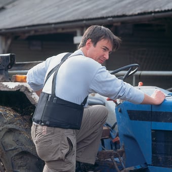 Picture of JSP Back Support Belt - Fully Enclosed Spring Steel Stays for Flexible Contoured Support - [JS-ACU110] - (DISC-W)