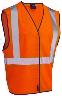 Picture of RAILWAY Pull Apart Orange Hi-Vis Vest - LE-W14-O