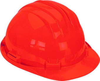 picture of Climax 5-RS Red Unvented Safety Hard Hat - [CL-MOD5-RS-RED]