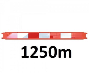 picture of TRAFFIC-LINE Barrier Board System HDPE - 1,250mm Plank - Red/White - [MV-361.26.598]