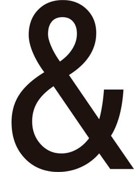 Picture of Spectrum 50mm Black Vinyl - Character ‘&’ - Pack of 10 - SCXO-CI-SVB01&L