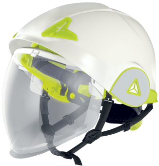 picture of Delta Plus - Onyx2 Blanc - Shell - Double-Shell White Safety Helmet with Visor - [LH-ONYX2BJ] - (PS)