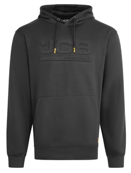 picture of JCB Workwear Unisex Embossed Hoody - Black - BE-JCB015BL