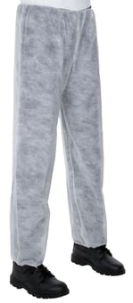 picture of Supertouch - White Non-Woven Trousers - Single - ST-17701 - (NICE)