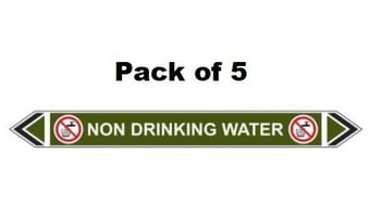 picture of Flow Marker - Non Drinking Water - Green - Pack of 5 - [CI-13426]