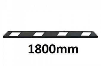 picture of TRAFFIC-LINE Park-AID Wheel Stop - 1,800mmL - Black/White - Complete with Fixings - [MV-284.28.572]