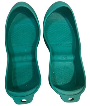 picture of Reusable Yuleys - Green Slip-On Boot Cover - Size E - [FD-32001-E-GREEN] - (DISC-W)