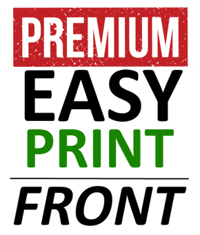 picture of Premium EasyPrint™ - FRONT PRINT - Print on any Hi Vis garment - Minimum of 12 Prints - Garment Not Included - [IH-EPPFP]