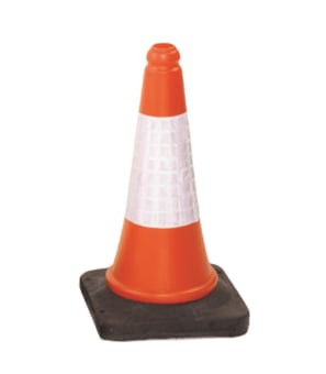 Picture of Oxford - Highwayman 2 Part Orange Traffic Cone - 500mm - D2 Sleeved - Single - [OX-09102]