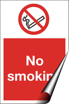 Picture of No Smoking Sign MEDIUM - 200 x 300Hmm - Self Adhesive Vinyl - [AS-PR10-SAV]