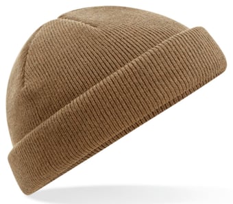 picture of Beechfield Recycled Mini Fisherman Beanie - Biscuit Brown - [BT-B43R-BIS]