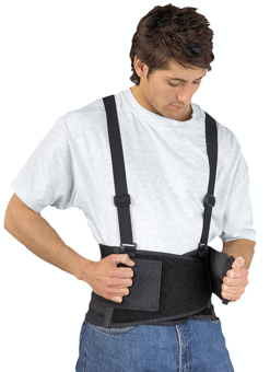 picture of Portwest - PW80 - 8" Wide Support Belt - Black - PW-PW80BKR