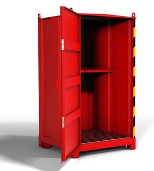 picture of ArmorGard - FlamStor FS1.2 - Walk-In Hazardous & Flammable Materials Store - Internal Dimensions 1085 x 1110 x 1975 - 120L Sump Capacity - [AG-FS1.2] - (LP)
