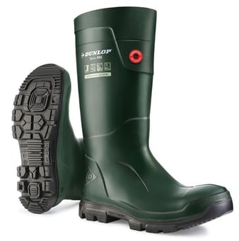 picture of Dunlop Purofort Terrapro Safety Wellington O4 FO CI SRC - Green - BE-LJ0KL01