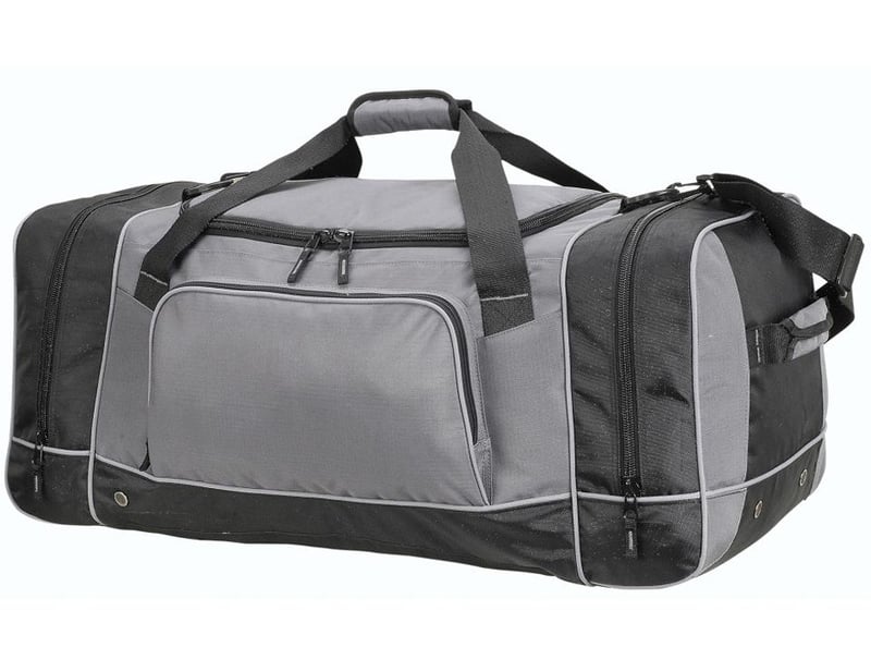 picture of Shugon Chicago Giant Holdall - Grey and Black - Spacious Practical Holdall - [BT-SH2698]