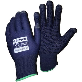 Picture of Polyco Matrix D Grip TS Blue Gloves - BM-75-MAT