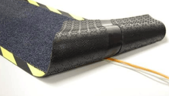 picture of Electrical Cable Mat - Black & Yellow - 400mm x 1200mm - [WWM-10190-04012005-BKBY] - (LP)