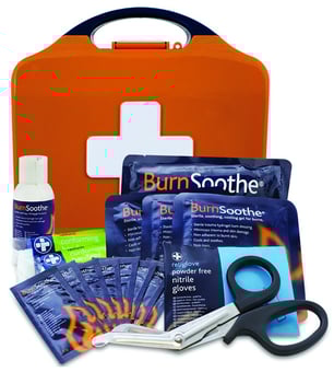 picture of Burns First Aid Kit - In Orange Integral Aura Box - [RL-124]