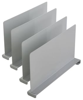Picture of QMP Short Full Depth Lower Dividers - Pack of 5 - Light Grey - [QM-BPSDLSDIVP5L]