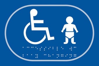 picture of Spectrum Disabled Baby Change Graphic – Taktyle 225 x 150mm - SCXO-CI-TK0022WHBL