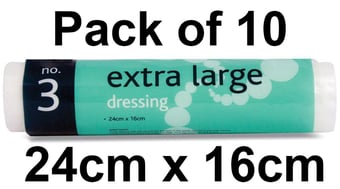 picture of No. 3 - Extra Large Dressing - Sterile - 24cm x 16cm - Pack of 10 - [RL-315-10]